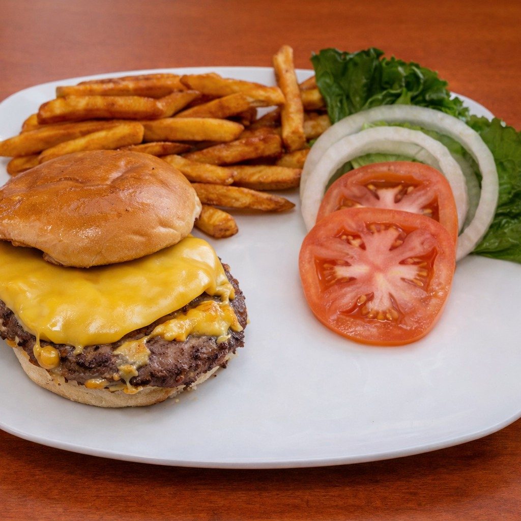 Double Cheese Burger.