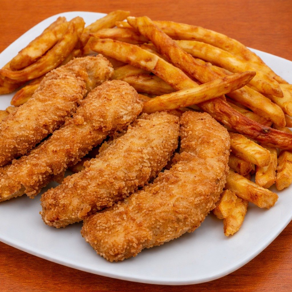 Chicken Strips and Fries.