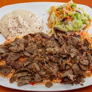 Mix Plate Gyro & Shawarma Over Rice